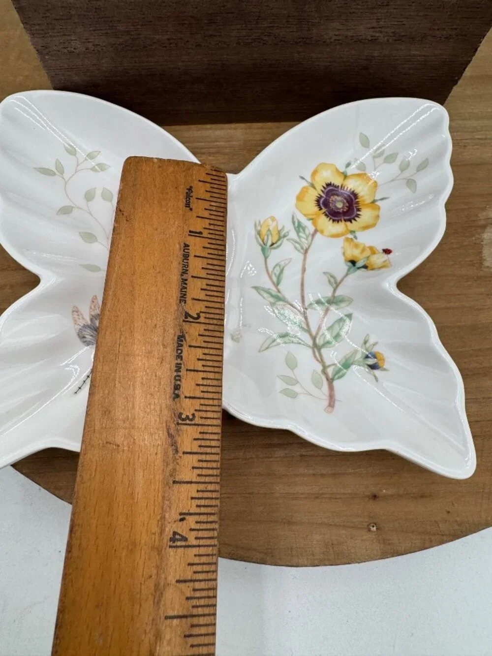 Lenox butterfly meadow butterfly shaped trinket candy nut dish - Picture 6 of 6